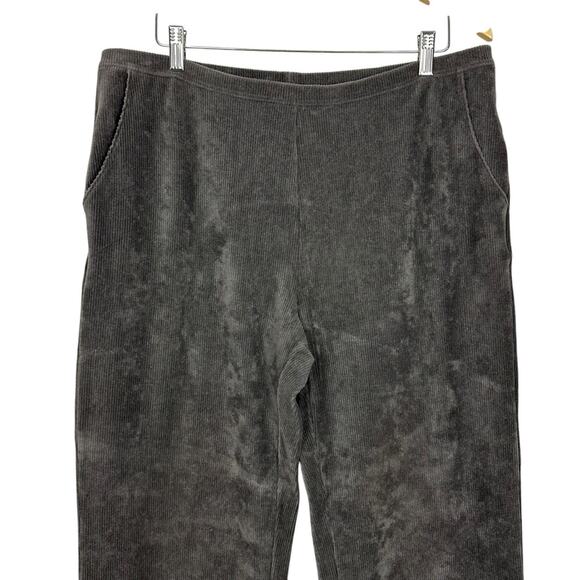 L.L. Bean Dark Gray Ribbed Casual Pullover Lounge Pants Size XL Cabin Cozy - Picture 5 of 11